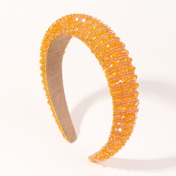 

Crystal Decor Headband, Orange
