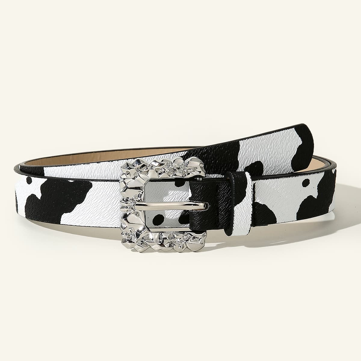 

Cow Print Belt, Multicolor