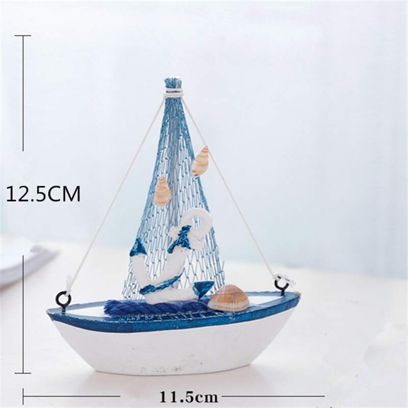 

1pc Sailboat Design Art Decoration, White