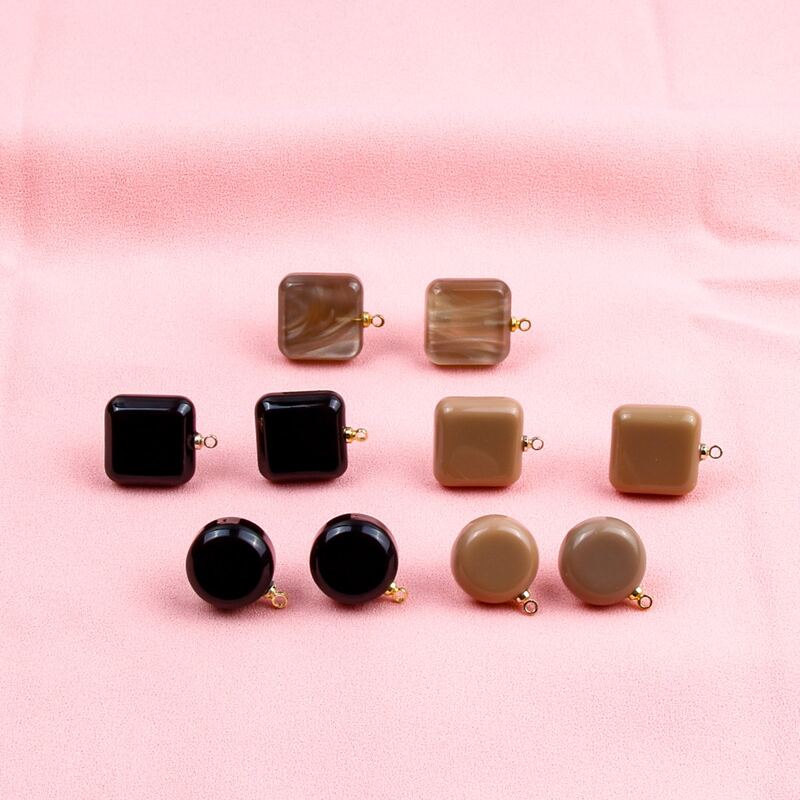 

10pcs Geometric Design DIY Jewelry Accessory, Multicolor