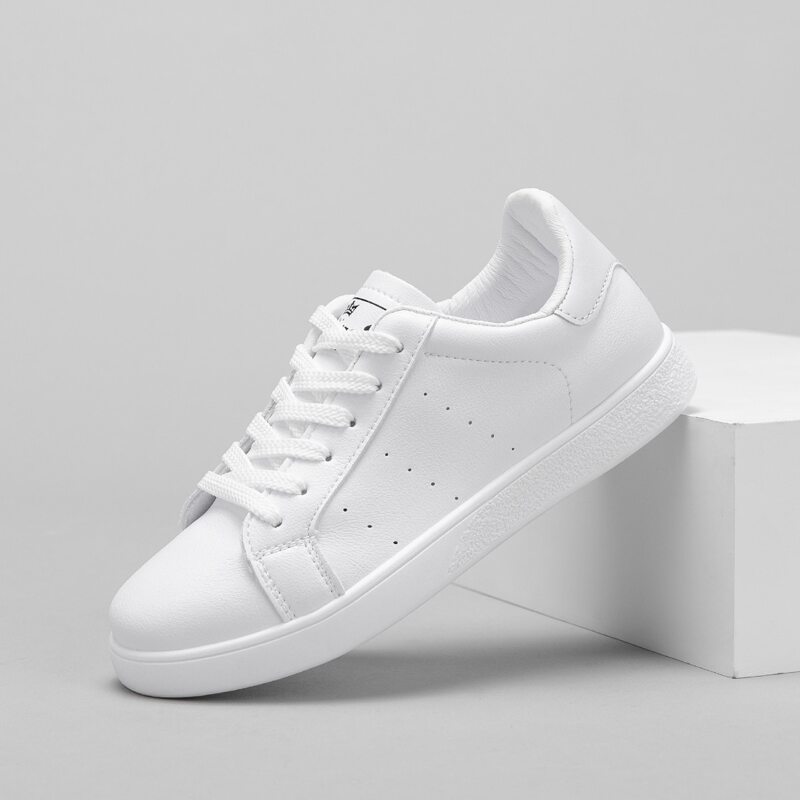 

Lace-up Low Top Sneakers, White