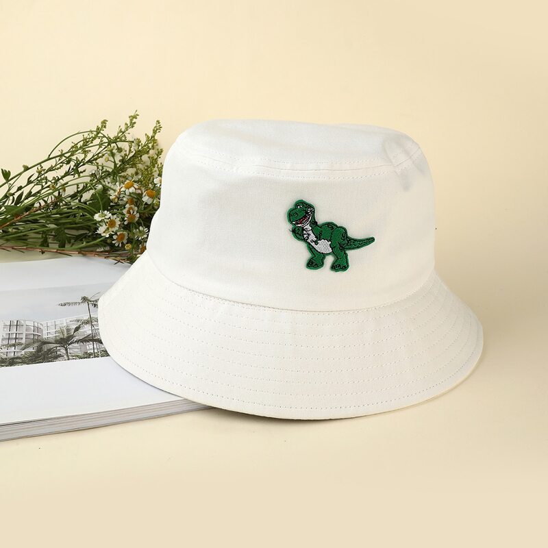 

Dinosaur Graphic Bucket Hat, White