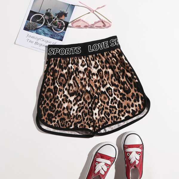 

Toddler Girls Leopard Print Track Shorts, Multicolor