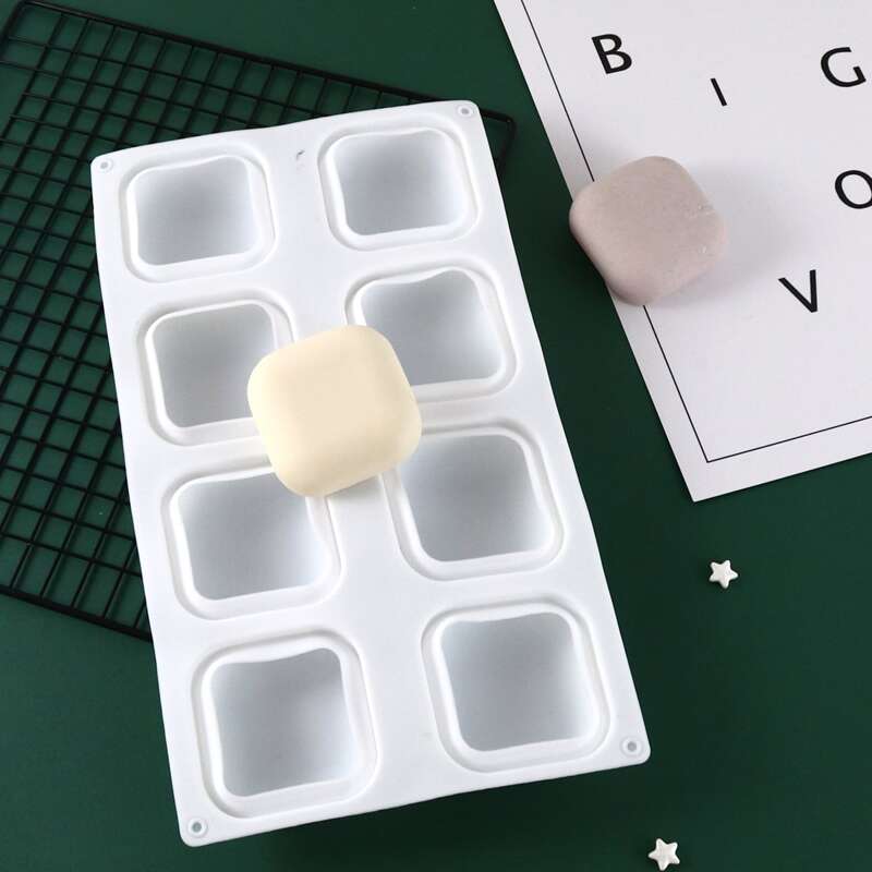 

1pc Square Baking Mold, White