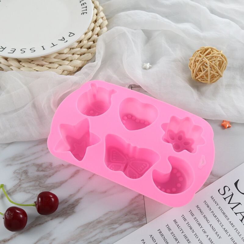 

1pc Multi-shape Silicone Mold, Pink