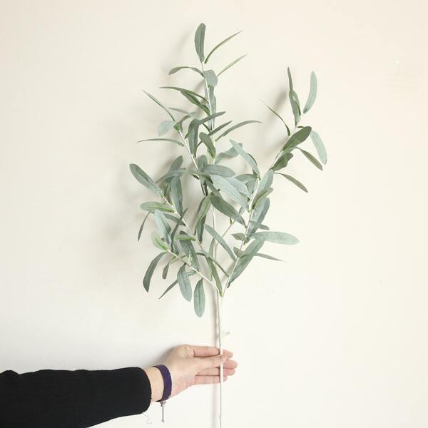 

1pc Artificial Olive Leaf, Green