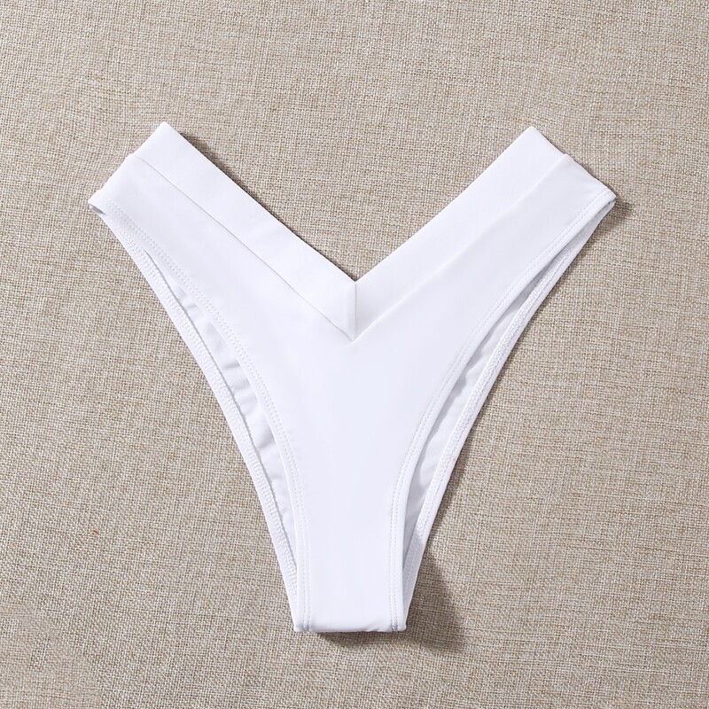 

High Cut Bikini Panty, White