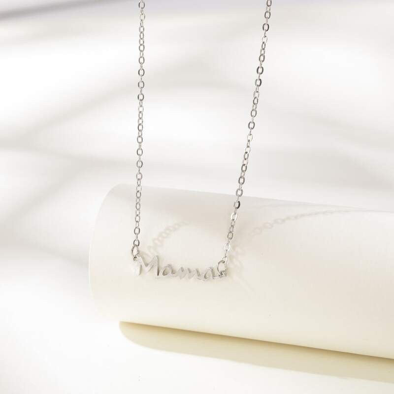 

Letter Pendant Necklace, Silver