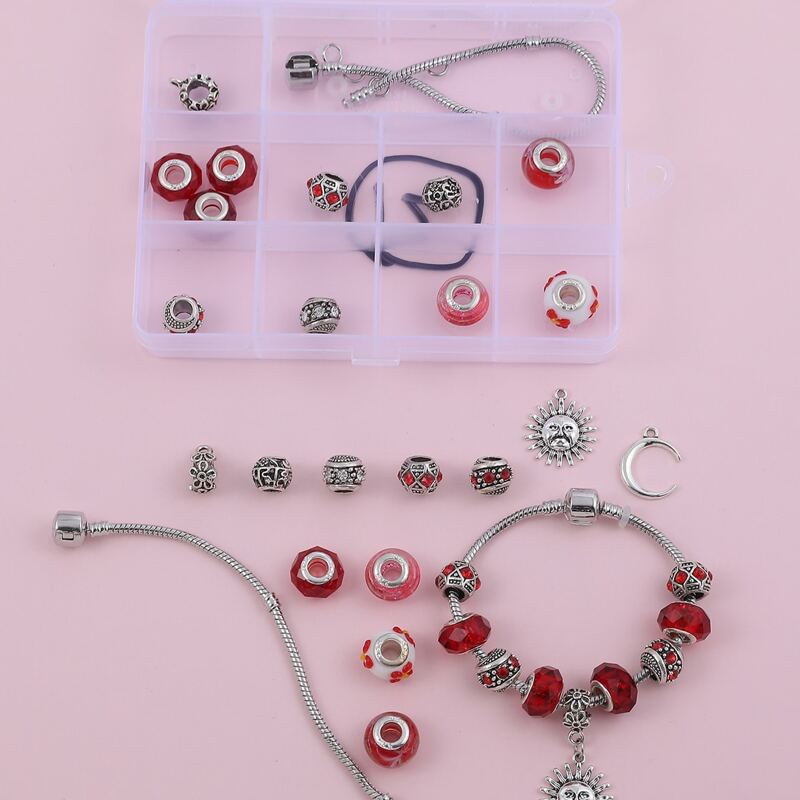 

1box DIY Jewelry Accessory Set, Red