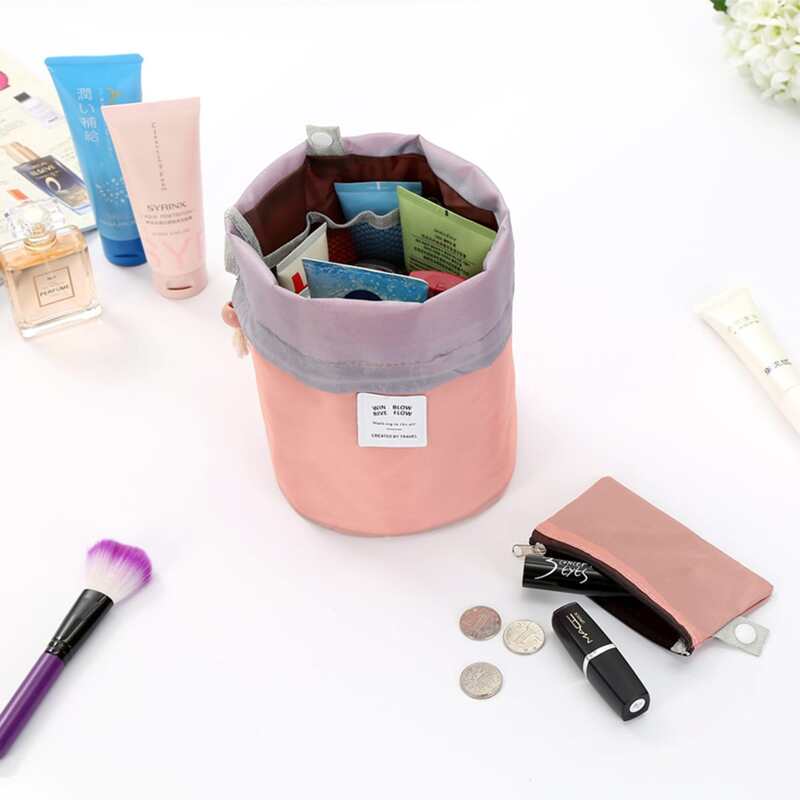 

1pc Random Waterproof Drawstring Wash Bag, Multicolor