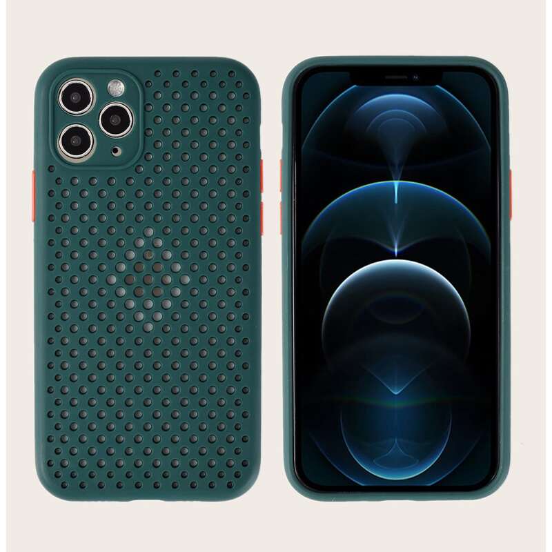 

Solid Breathable Phone Case, Dark green