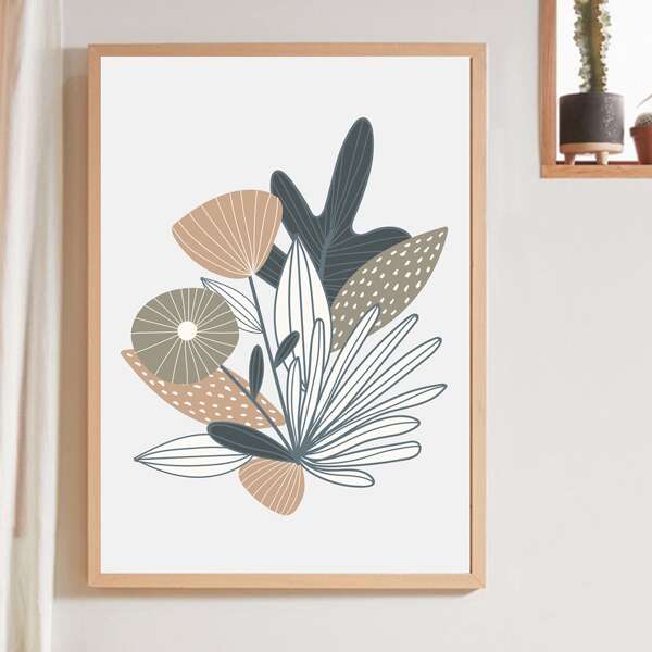 

Plant Print Unframed Painting, Multicolor