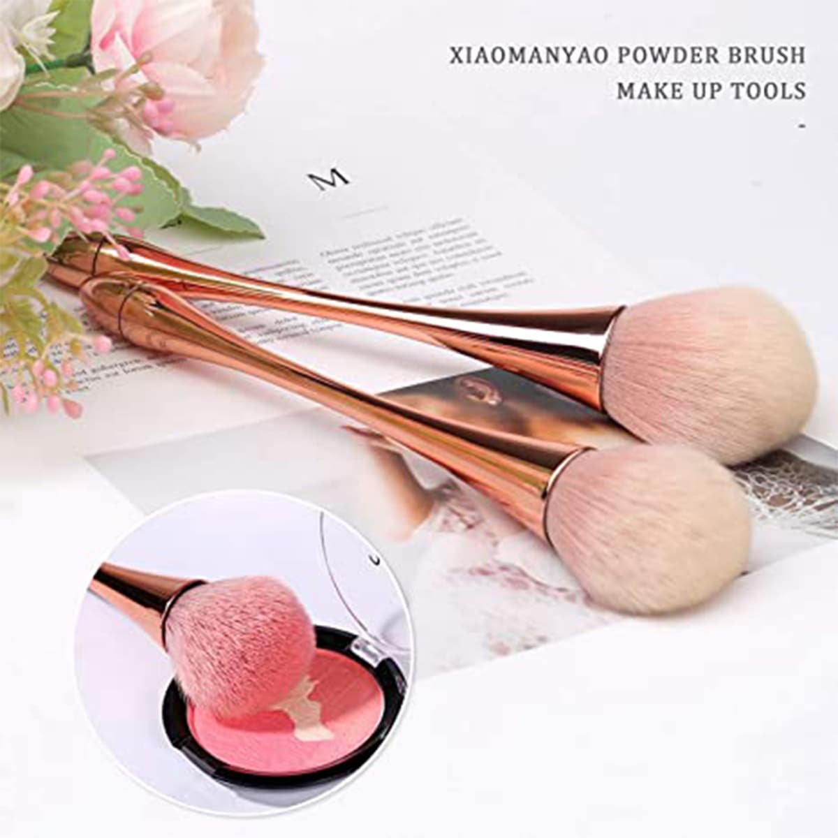 

1pc Powder Brush, Rusty rose
