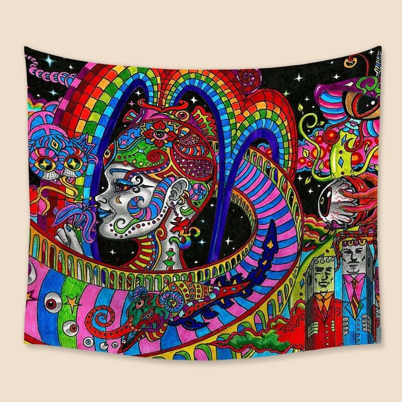 

Figure Print Tapestry, Multicolor
