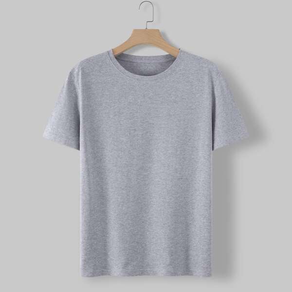 

Solid Short Sleeve Tee, Grey