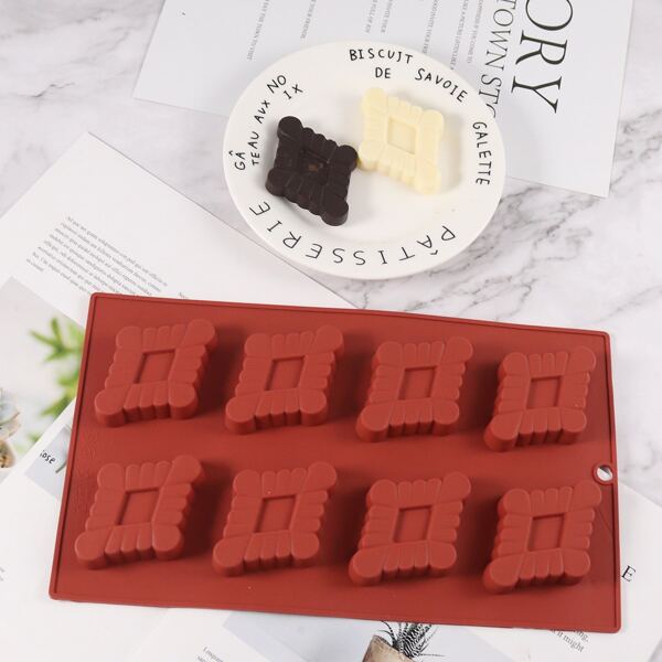 

1pc Diamond Design Silicone Mold, Brown