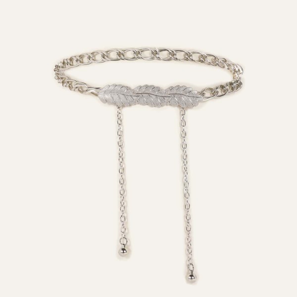 

Simple Chain Belt, Silver