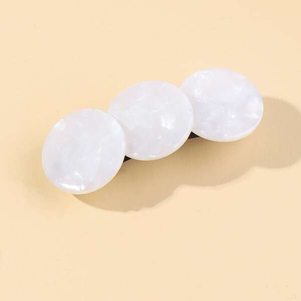 

Acetic Acid Hair Clip, White