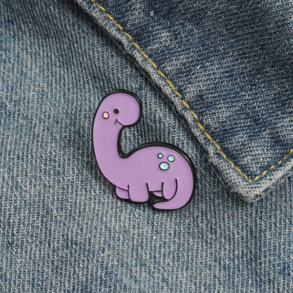 

1pc Cartoon Brooch, Purple