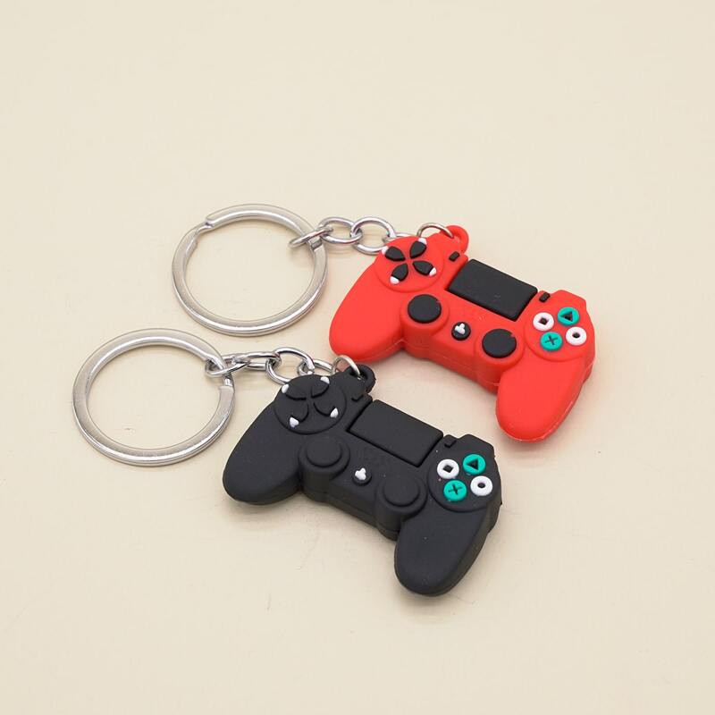 

2pcs Cartoon GamePad Keychain, Multicolor