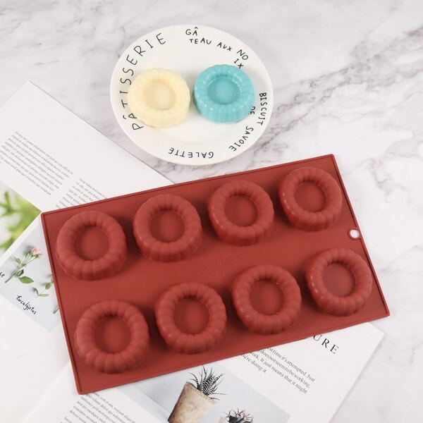 

1pc Donuts Design Silicone Mold, Brown