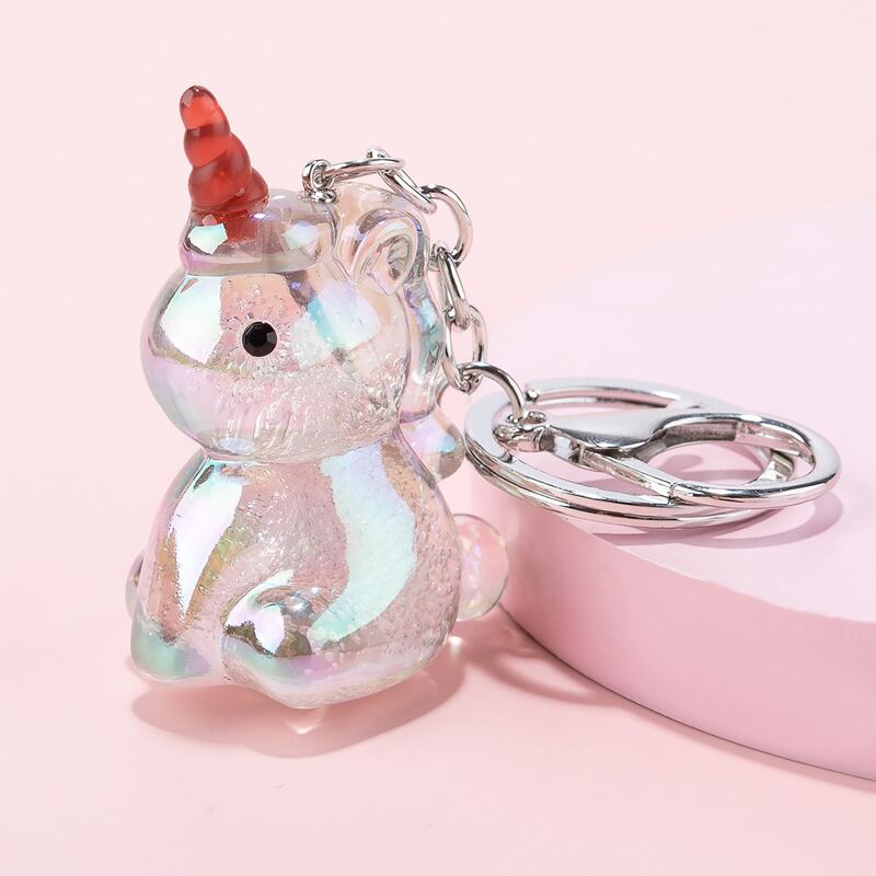 

Cartoon Unicorn Keychain, Multicolor
