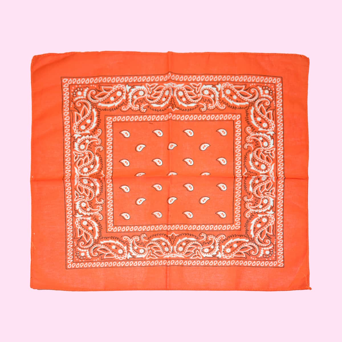 

Paisley Pattern Bandana, Orange