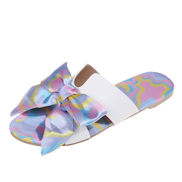 

Bow Decor Slide Sandals, Multicolor