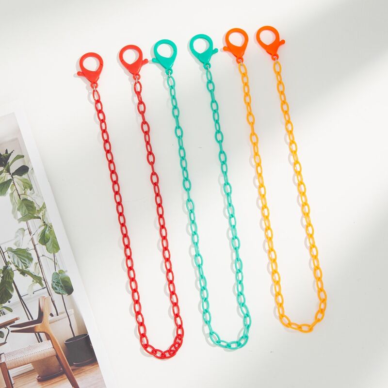 

3pcs Face Mask Chain, Multicolor