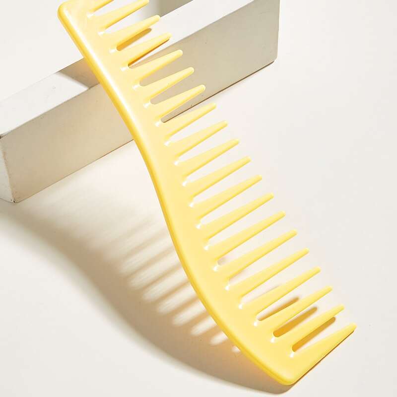 

Wide Teeth Hair Comb, Yellow
