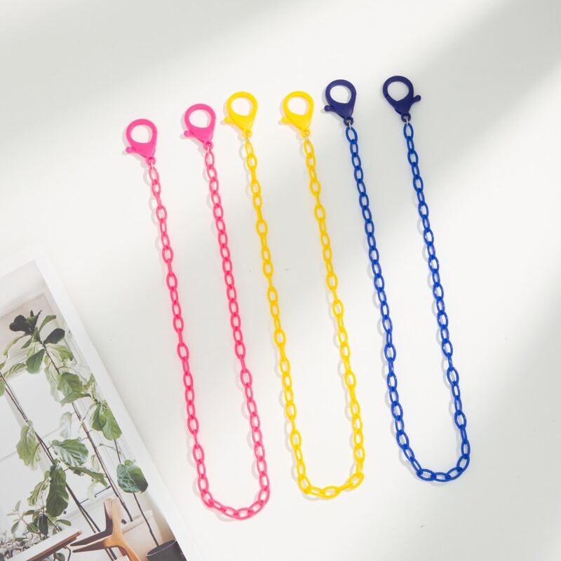 

3pcs Face Mask Chain, Multicolor