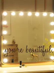 Adesivo da parete con design a citazione/slogan, adesivo da parete autoadesivo fai-da-te, adesivi, adesivo da parete, decalcomania in vinile per decorazioni domestiche, articoli per decorazioni primaverili per rinnovare la tua casa, adesivi decorativi Rama, regali per compleanni e lauree