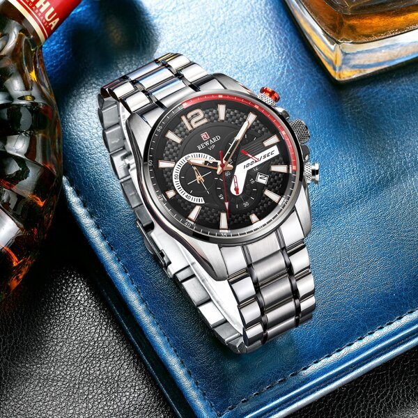 

Men Triple Dial Date Quartz Watch
