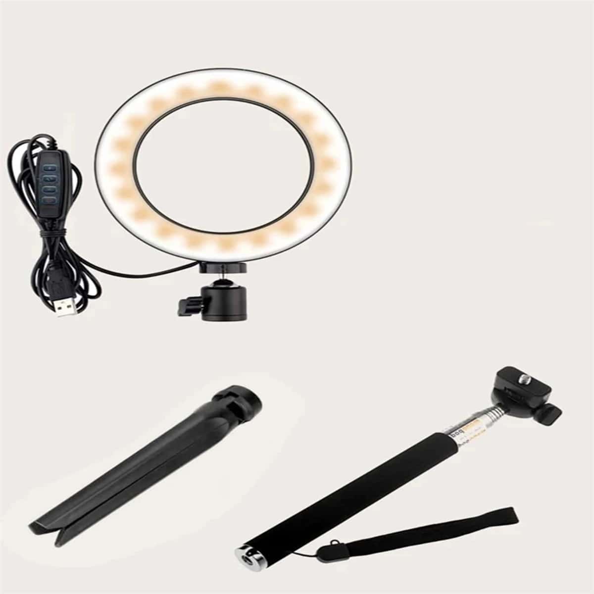 

Selfie Ring Light With Tripod Stand, Black