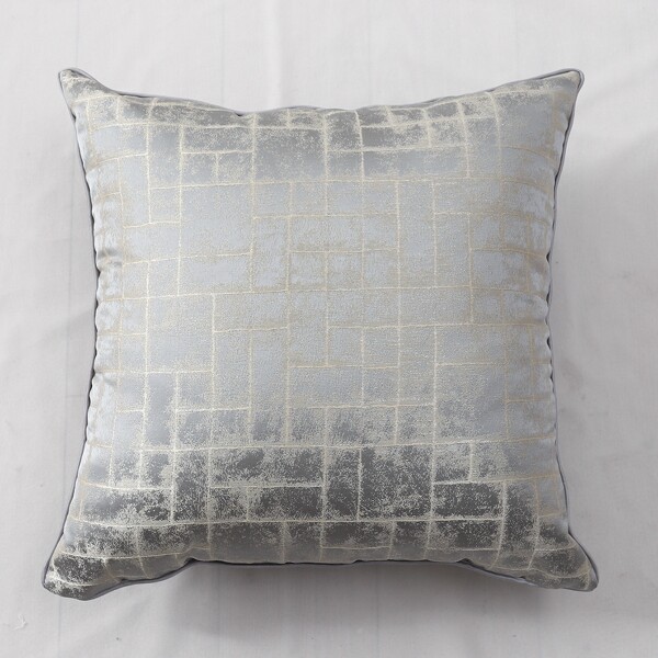 

Plaid Cushion Cover Without Filler, Grey