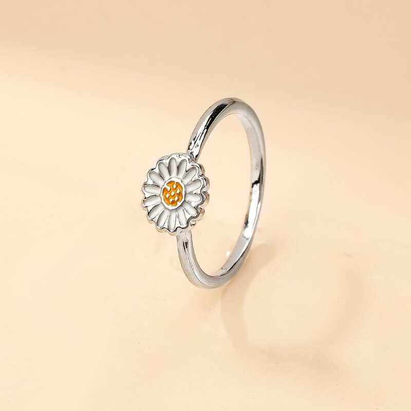 

1pc Sunflower Ring, Silver