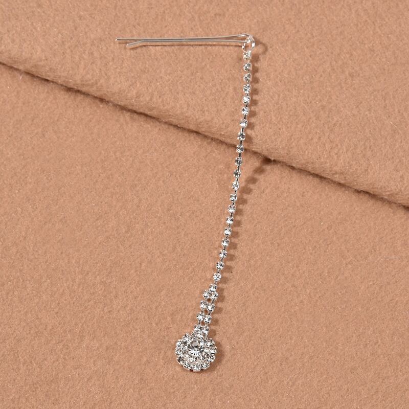 

Rhinestone Decor Bobby Pin, Silver