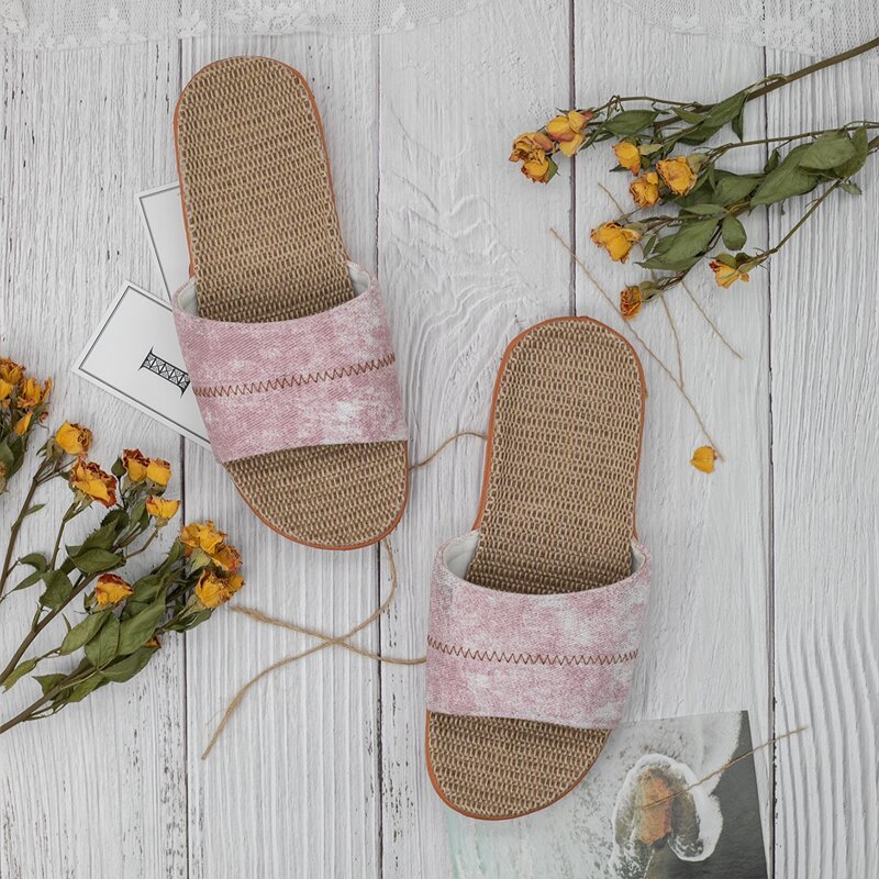 

Stitch Detail Slides, Pink