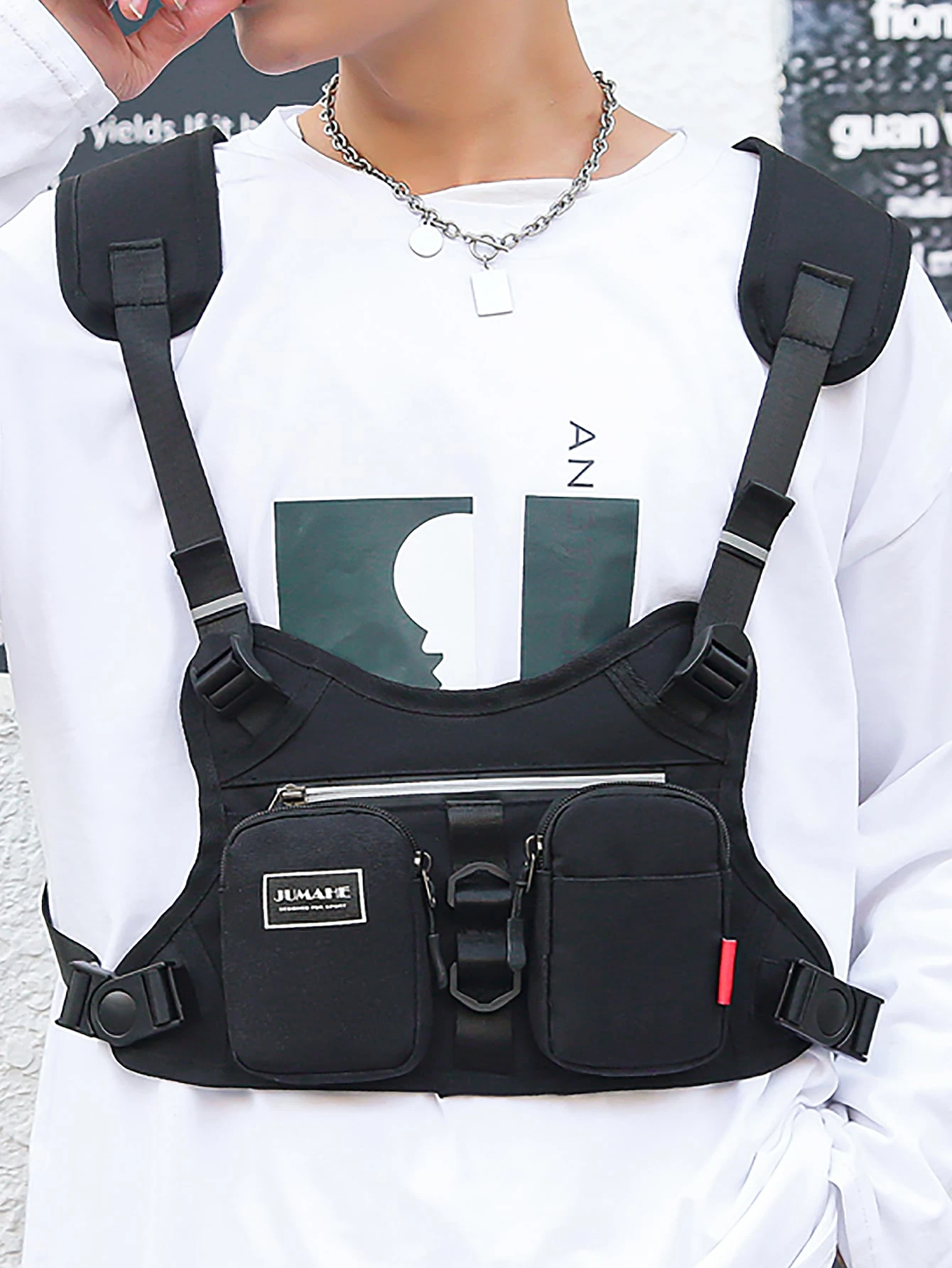 mens front chest bag