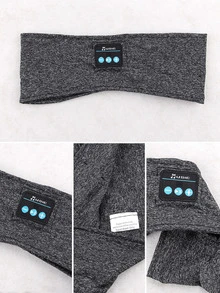 URIZONS Comfortable Music Headphones Wireless Sleeping Headband & Earbuds - TWS Sports Headband Music Sleep Earphones, Washable Sleeping Headsets With Built In Speakers Perfect For Workout/Running/Yoga/Side Sleepers - 深灰色 - 查看 3