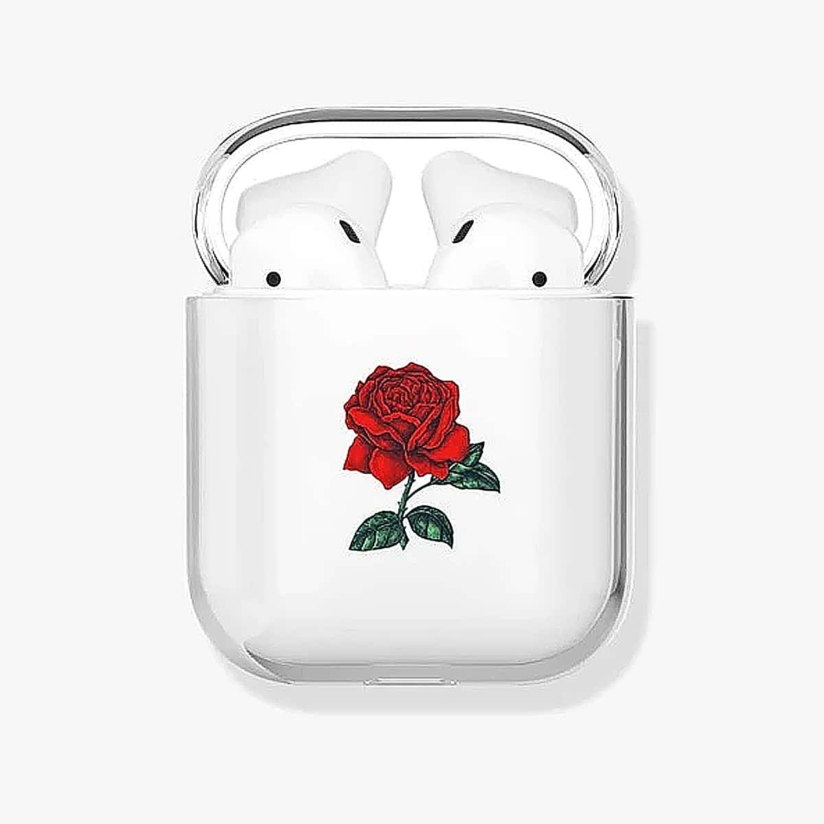 

Floral Clear Earphone Case For AirPods