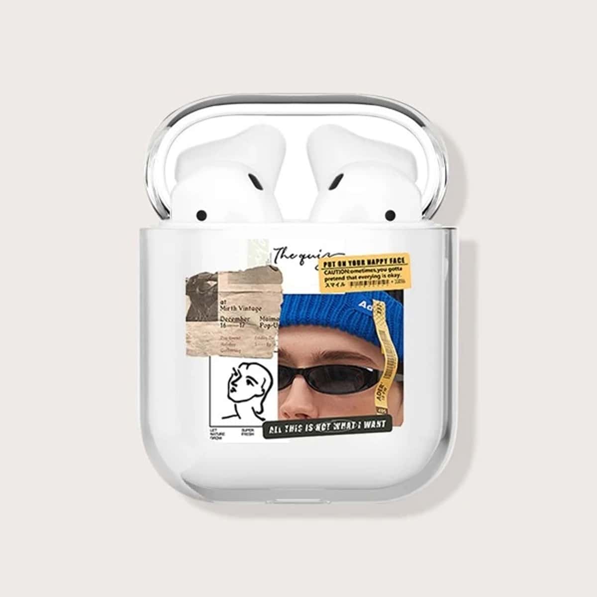 

Floral Clear Earphone Case For AirPods