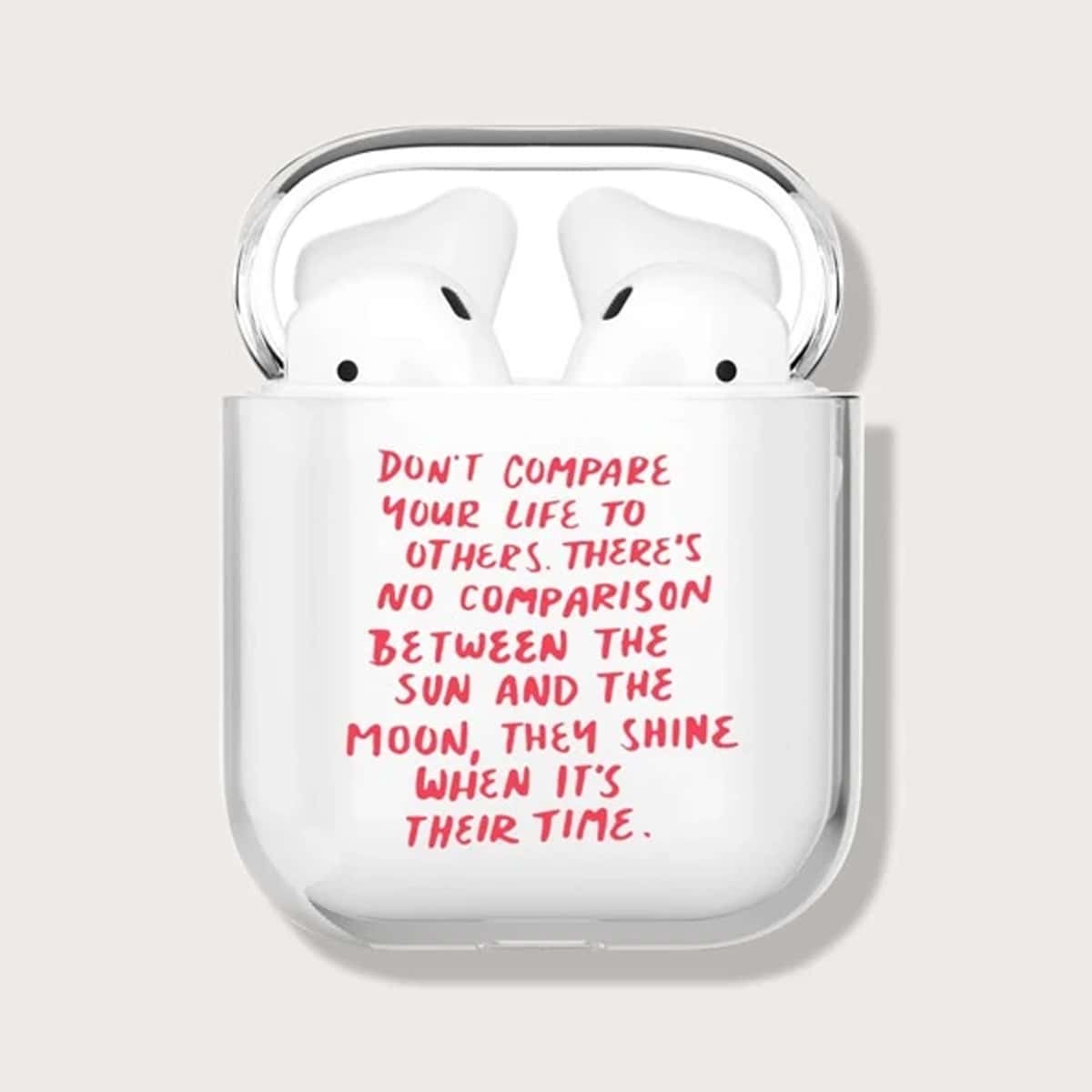 

Cow Print Earphone Case For Airpods, Clear