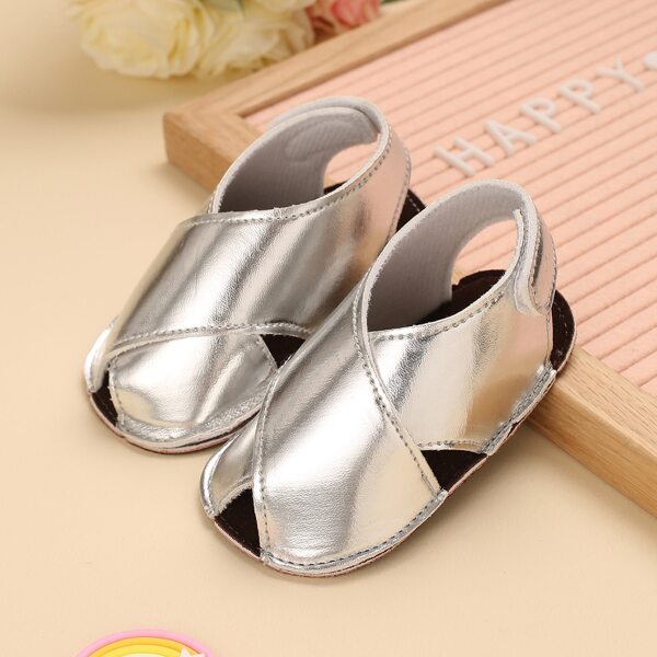 

Baby Boy Metallic Slingback Sandals, Silver