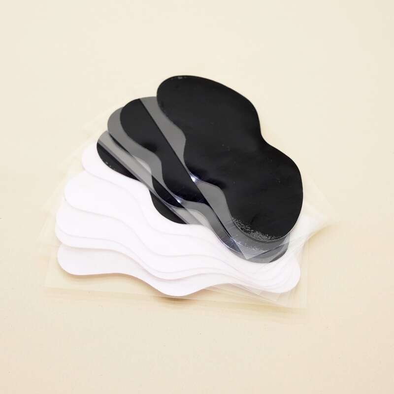 

10pcs Bamboo Charcoal Acne Remover Nose Sticker, Black and white