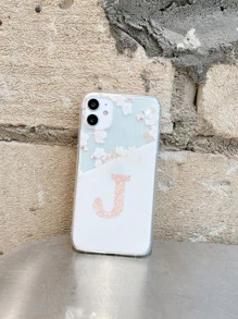 Letter Graphic Phone Case - Multicolor - View 3