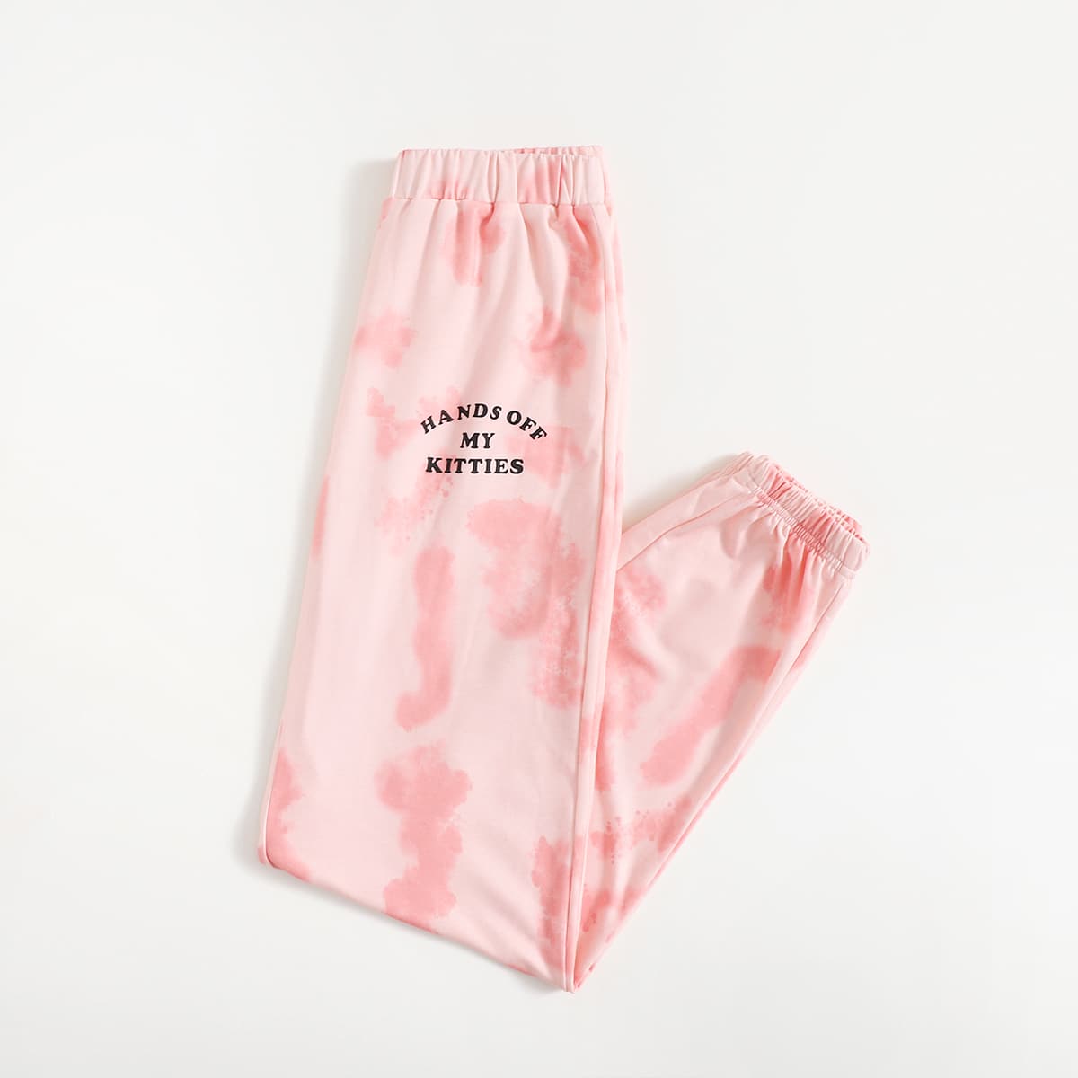 

Letter Tie Dye Sweatpants, Coral pink