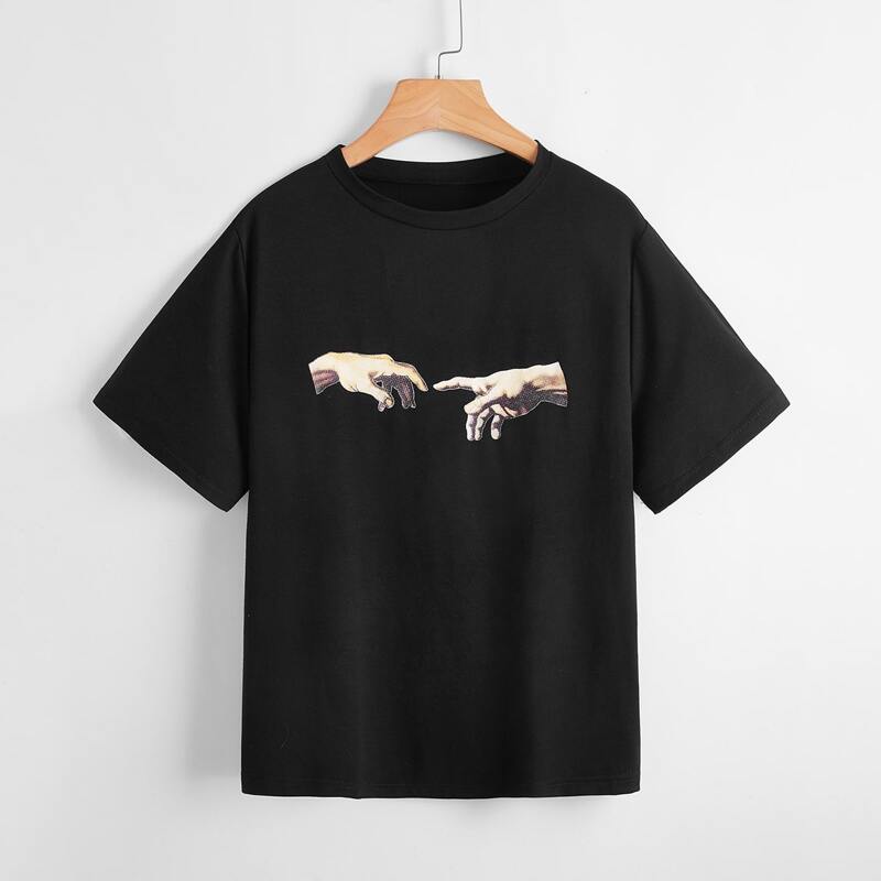 

Hand Graphic Tee, Black
