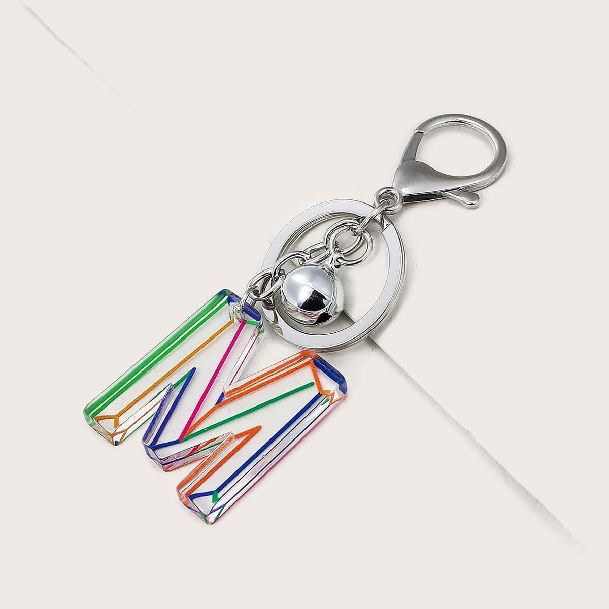 

Letter Bag Charm, Clear