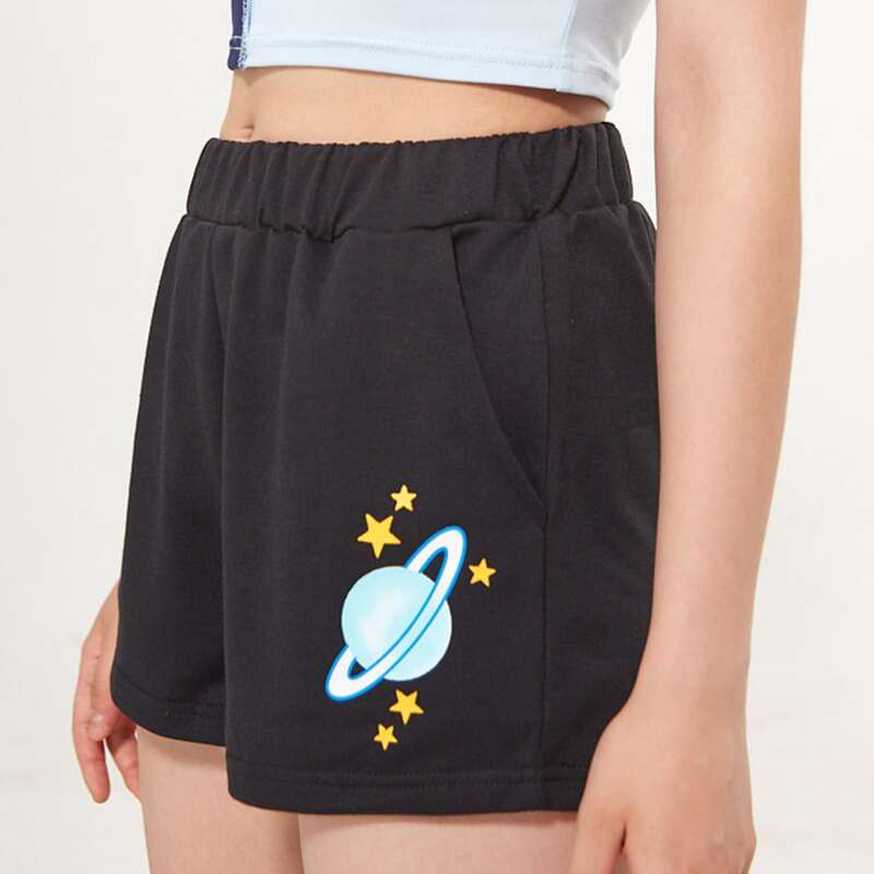 

Planet Graphic Shorts, Black
